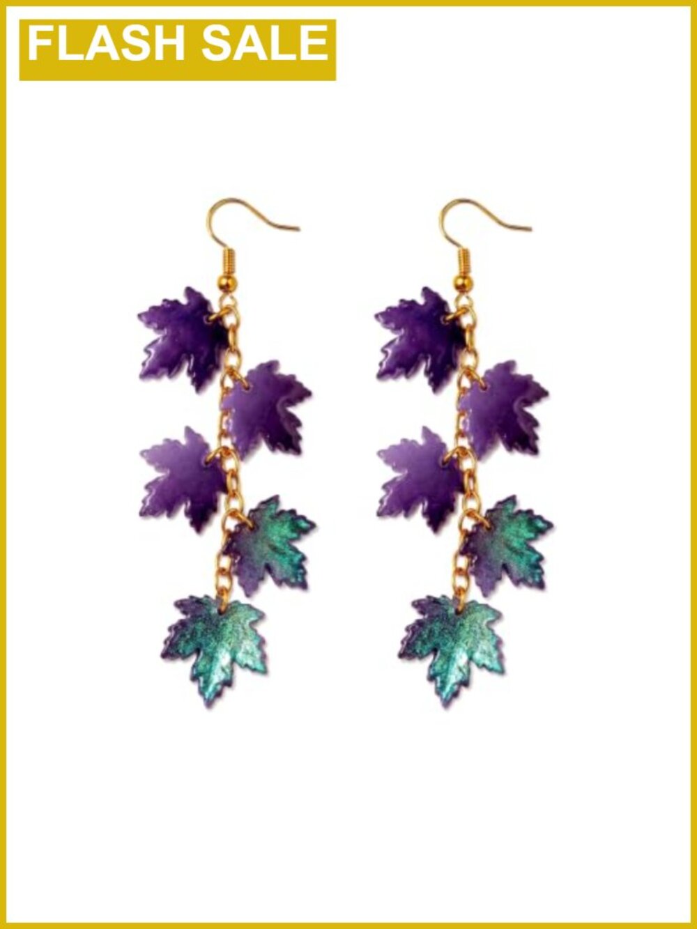 Fall Leaf Dangle Earrings Women Thanksgiving Autumn Alloy Jewelry Gift